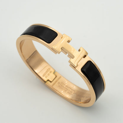 [⭐Clover Jewelry]H BLACK BRACELET