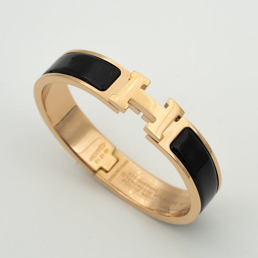 [⭐Clover Jewelry]H BLACK BRACELET