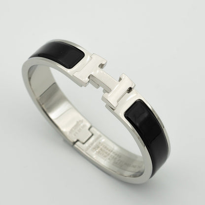 [⭐Clover Jewelry]H BLACK BRACELET