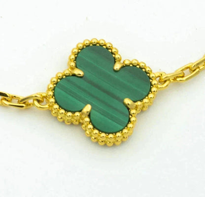 [⭐Clover Jewelry] CLOVER 5 MOTIF MALACHITE BRACELET COLLECTION
