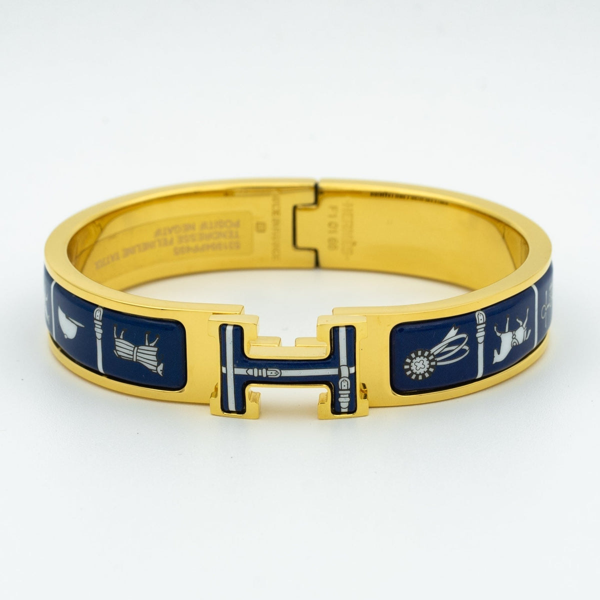 [⭐Clover Jewelry]H BRACELET BLUE CERAMIC