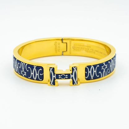 [⭐Clover Jewelry]H BRACELET BLACK MULTICOLOR