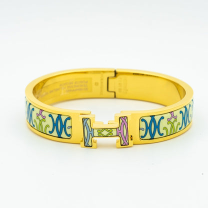 [⭐Clover Jewelry]H BRACELET BEIGE MULTICOLOR