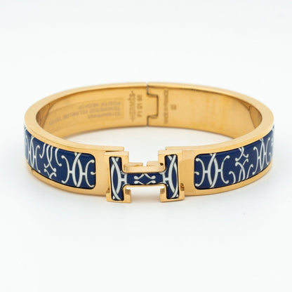 [⭐Clover Jewelry]H BRACELET BLACK MULTICOLOR