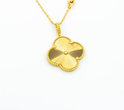 [⭐Clover Jewelry]CLOVER 25MM PEDANT NECKLACE GOLD