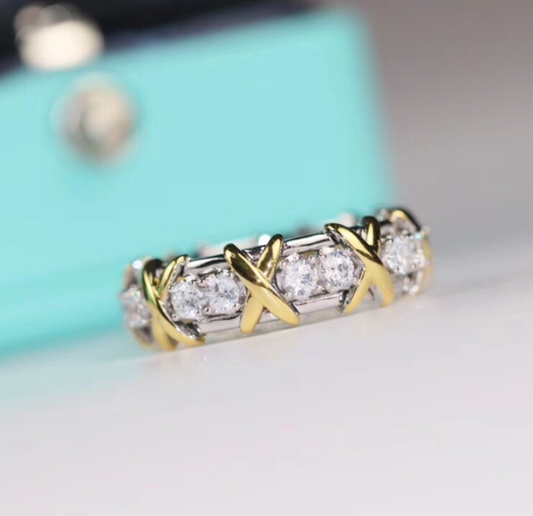 [⭐Clover Jewelry jewelrys]Classic Gold Diamond Ring