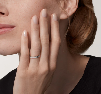 [⭐Clover Jewelry]LOVE RING 2.6mm-wide full-diamond ring silver