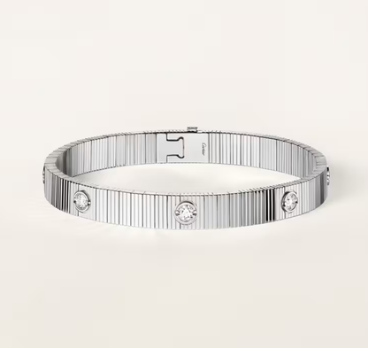 [⭐Clover Jewelry]NEW 7 MM 7-DIAMOND HEART-SHAPED BRACELET