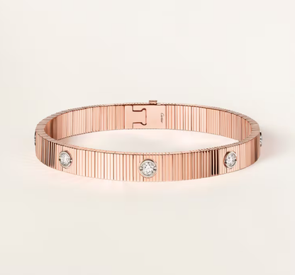 [⭐Clover Jewelry]NEW 7 MM 7-DIAMOND HEART-SHAPED BRACELET