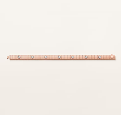[⭐Clover Jewelry]NEW 7 MM 7-DIAMOND HEART-SHAPED BRACELET