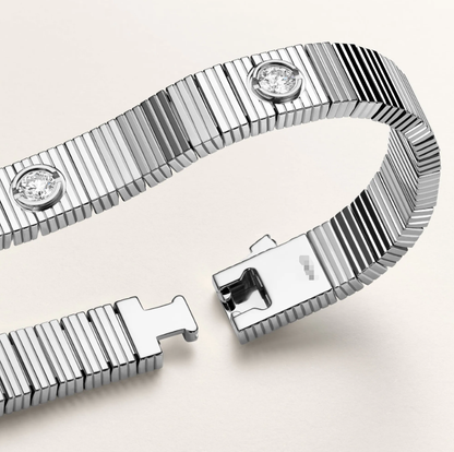 [⭐Clover Jewelry]NEW 7 MM 7-DIAMOND HEART-SHAPED BRACELET