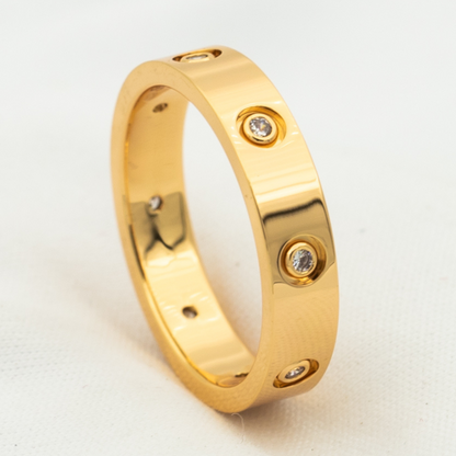 [⭐Clover Jewelry]LOVE RING 3.6MM 8 DIAMONDS