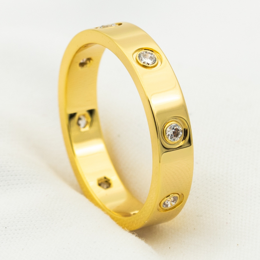 [⭐Clover Jewelry]LOVE RING 3.6MM 8 DIAMONDS