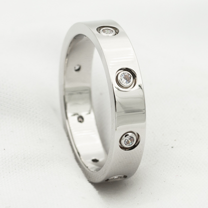 [⭐Clover Jewelry]LOVE RING 3.6MM 8 DIAMONDS