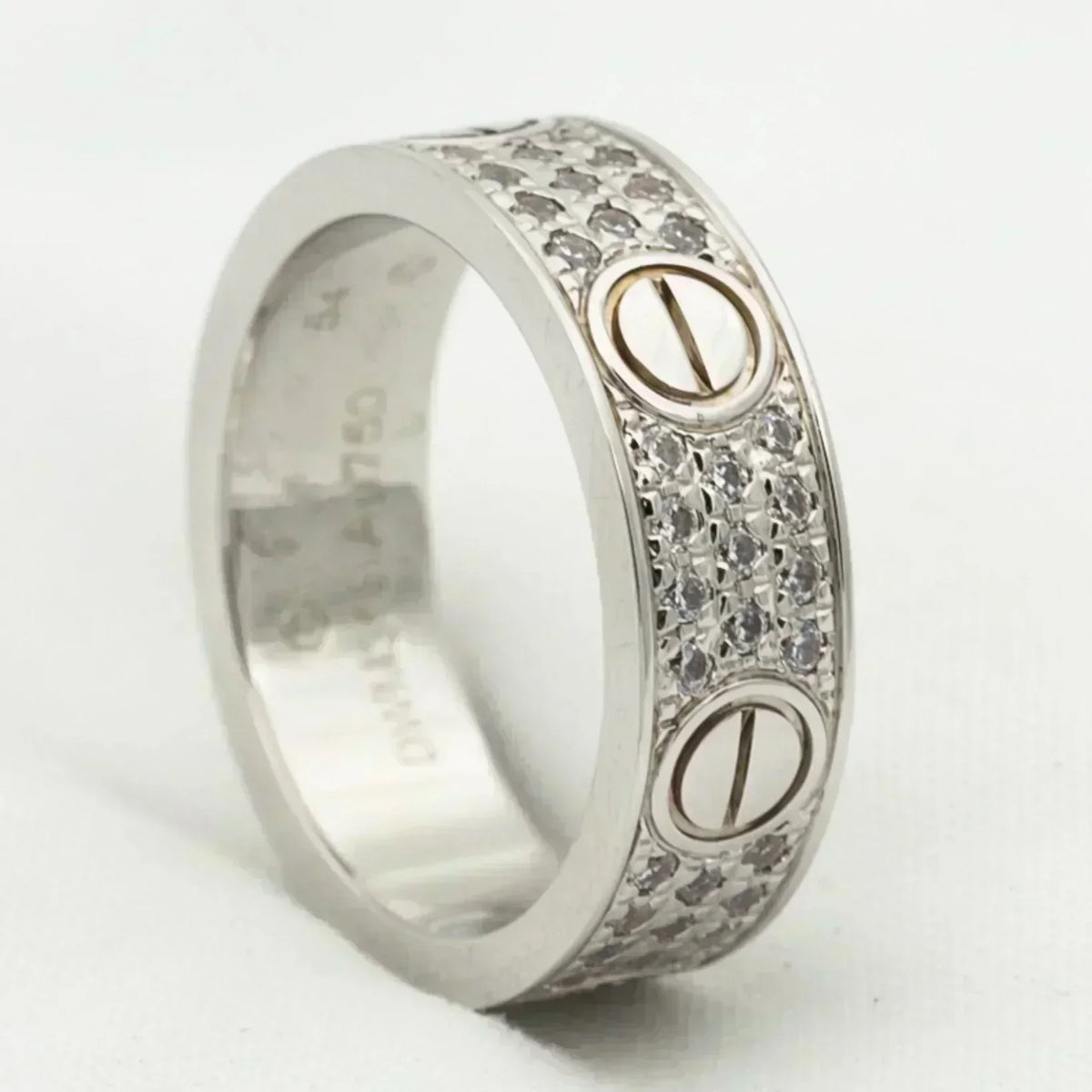 [⭐Clover Jewelry]LOVE RING 5.5MM DIAMONDS PAVED