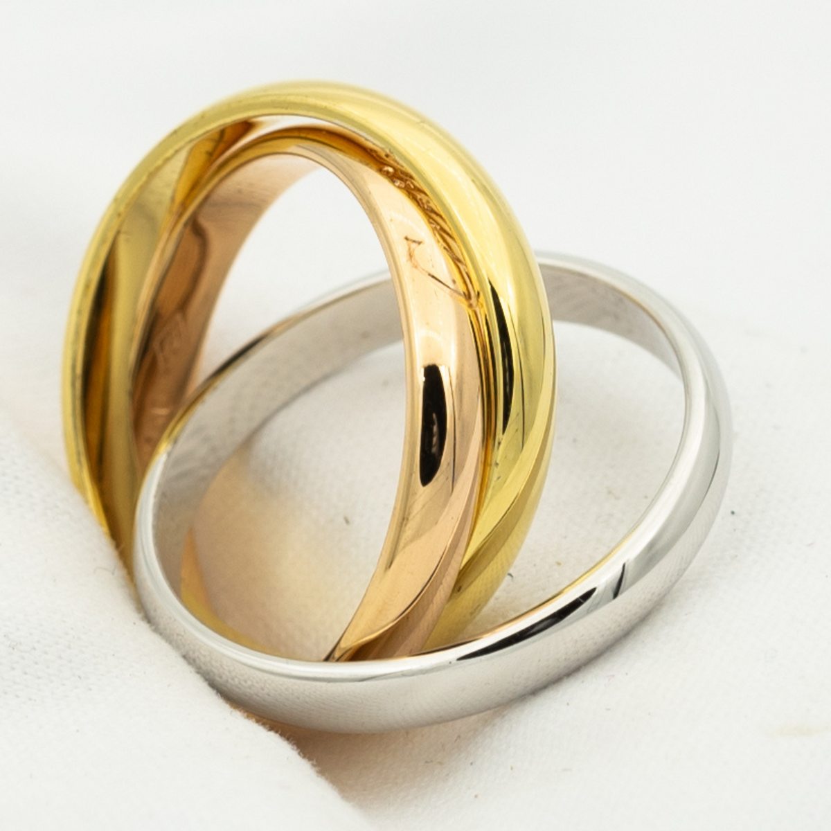 [⭐Clover Jewelry Jewelry]TRINITY RING GOLD PINK GOLD SILVER