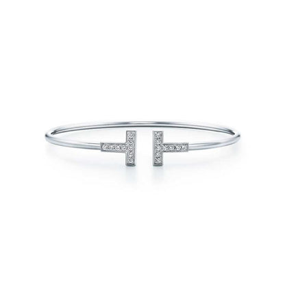 [Clover Jewelry]T BRACELET 1.8MM DIAMOND SILVER