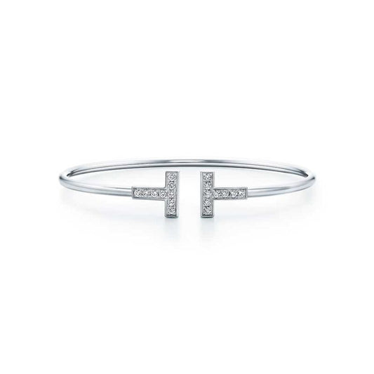 [Clover Jewelry]T BRACELET 1.8MM DIAMOND SILVER