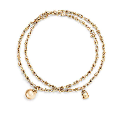[Clover Jewelry]HARDWEAR WRAP NECKLACE