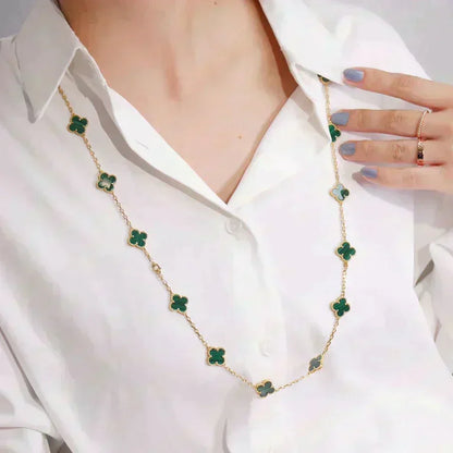 [⭐Clover Jewelry]CLOVER 20 MOTIFS MALACHITE GOLD