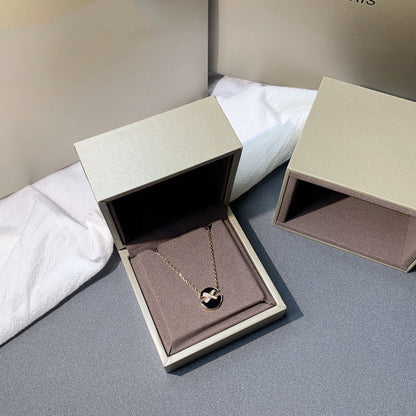 [⭐Clover Jewelry]JEUX DE PINK GOLD DIAMOND NECKLACE