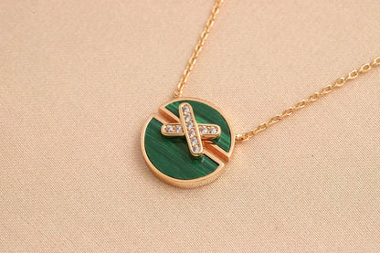 [⭐Clover Jewelry]JEUX DE ROSE GOLD DIAMOND NECKLACE