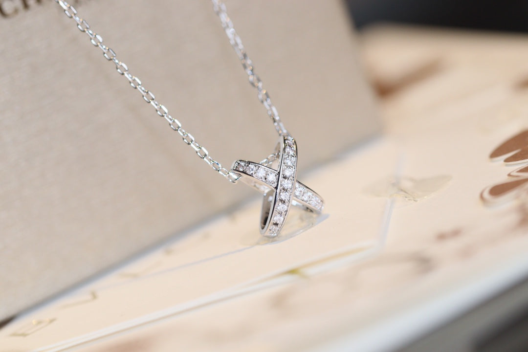 [⭐Clover Jewelry]JEUX DE DIAMOND NECKLACE