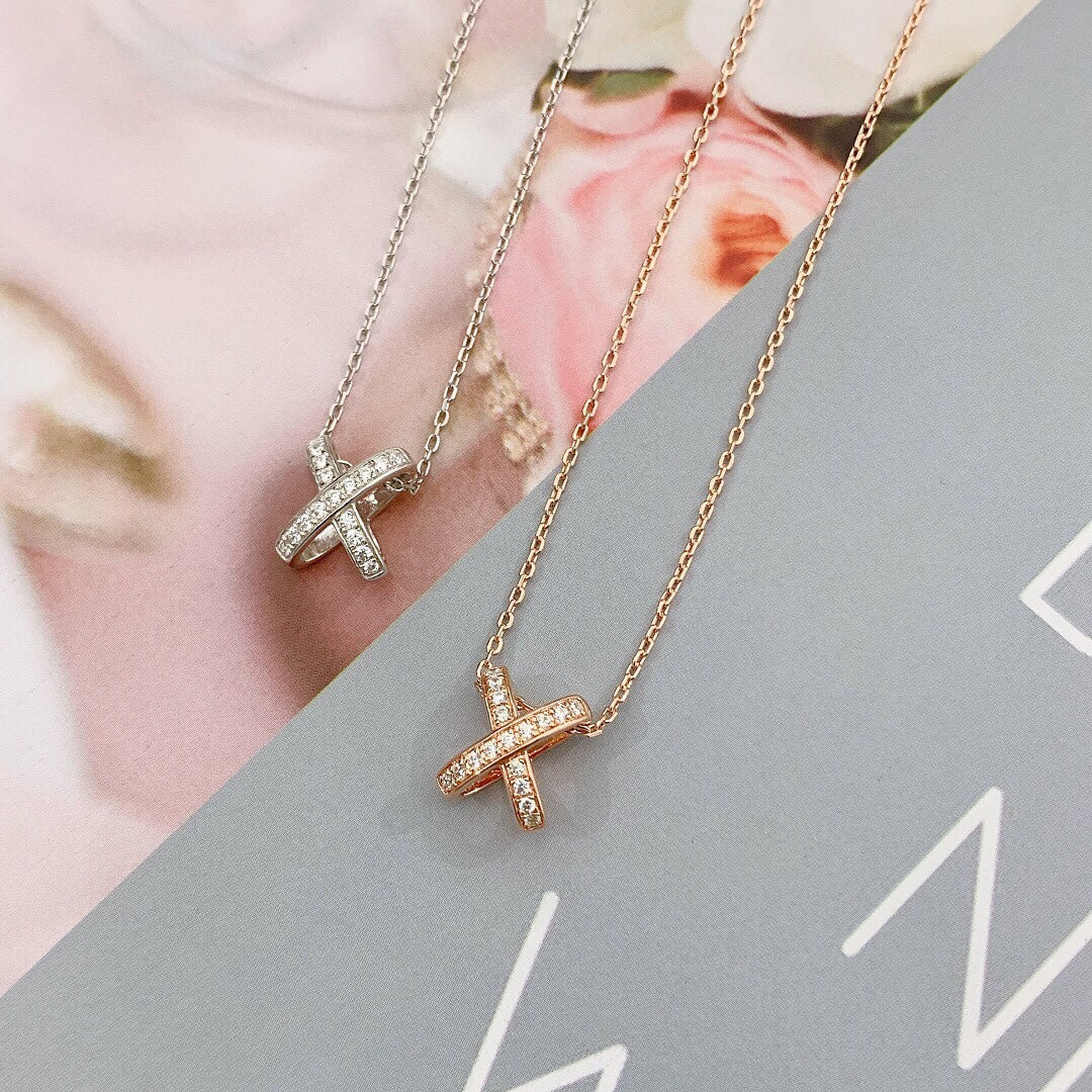 [⭐Clover Jewelry]JEUX DE DIAMOND NECKLACE