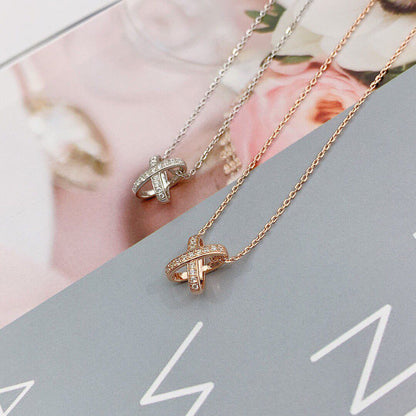[⭐Clover Jewelry]JEUX DE DIAMOND NECKLACE