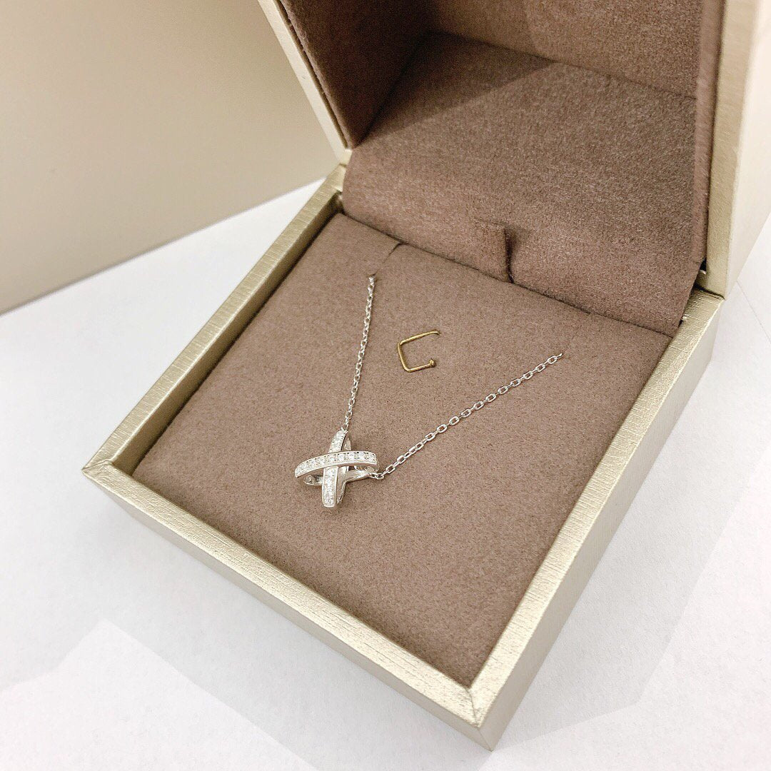 [⭐Clover Jewelry]JEUX DE DIAMOND NECKLACE