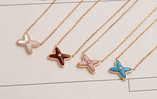[⭐Clover Jewelry]JEUX DE NECKLACE 1 DIAMOND