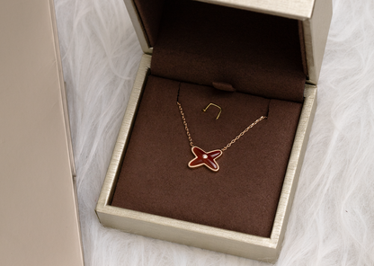 [⭐Clover Jewelry]JEUX DE NECKLACE 1 DIAMOND