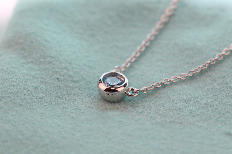 [Clover Jewelry]ELSA PERETTI SERIES SINGLE DIAMOND SIMPLE NECKLACE