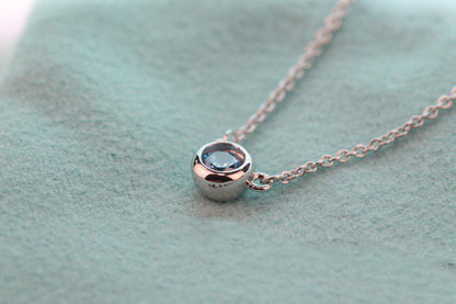 [Clover Jewelry]ELSA PERETTI SERIES SINGLE DIAMOND SIMPLE NECKLACE