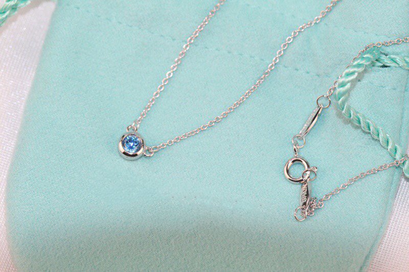 [Clover Jewelry]ELSA PERETTI SERIES SINGLE DIAMOND SIMPLE NECKLACE
