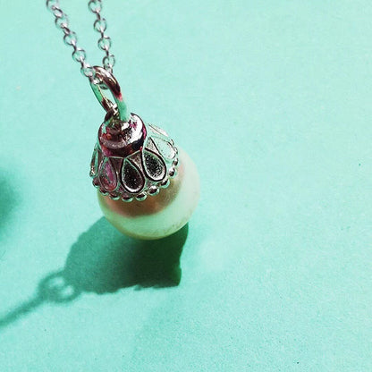 [Clover Jewelry]PEARL PENDANT GATSBY ZIEGFELD PEARL SILVER NECKLACE