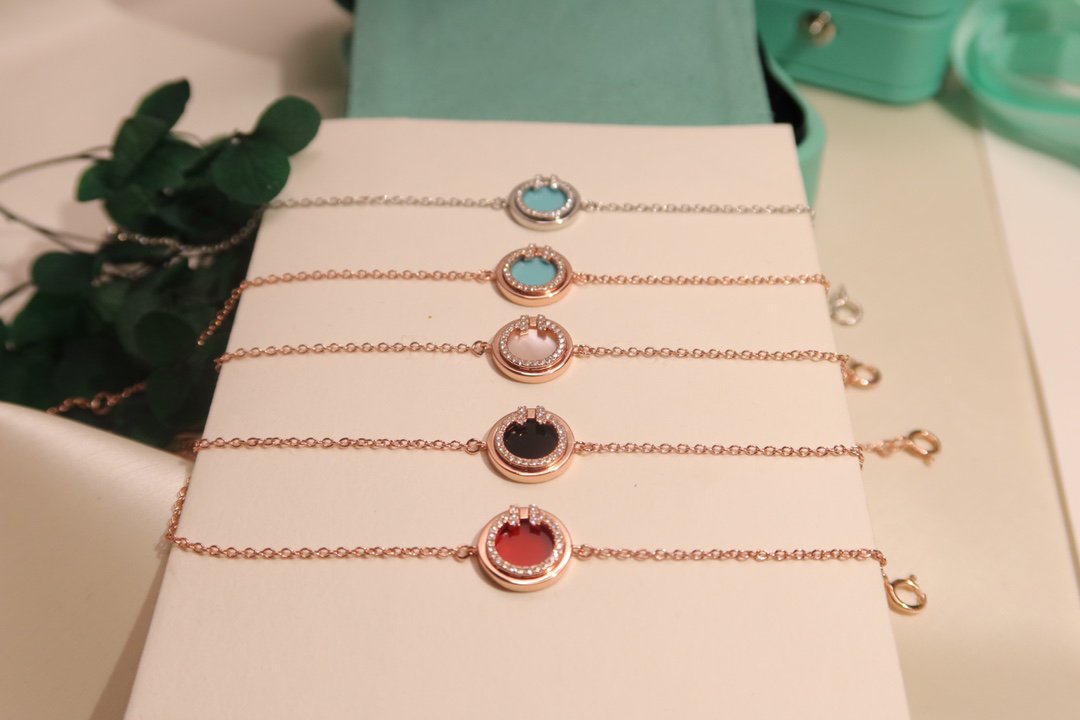 [Clover Jewelry]DIAMOND CIRCLE PINK GOLD BRACELET