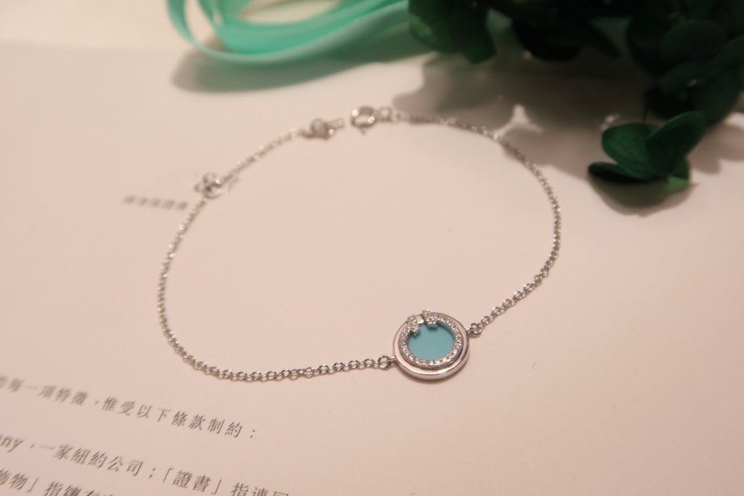 [Clover Jewelry]DIAMOND CIRCLE PINK GOLD BRACELET