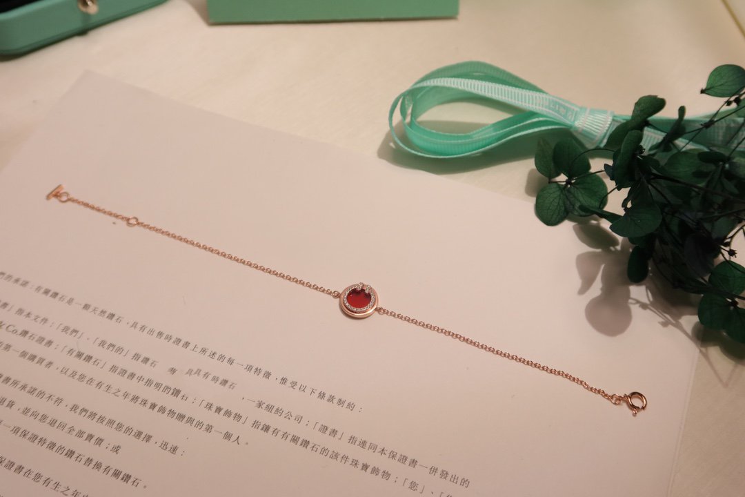 [Clover Jewelry]DIAMOND CIRCLE PINK GOLD BRACELET