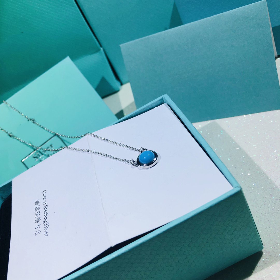 [Clover Jewelry]YARD TURQUOISE NECKLACE SILVER