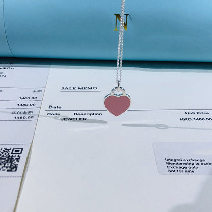 [Clover Jewelry]SMALL HEART TAG PENDANT STERLING SILVER