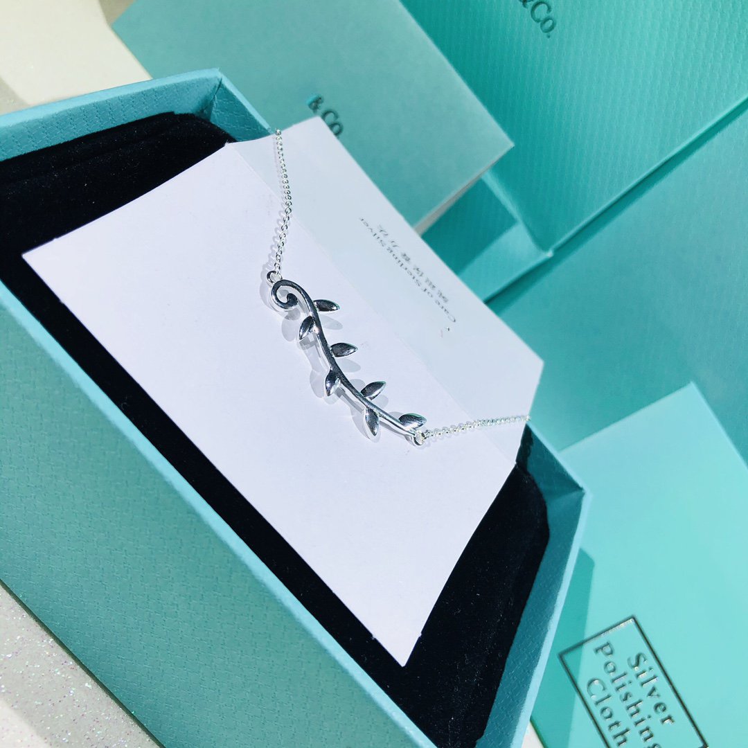 [Clover Jewelry]PALOMA PICASSO STERLING SILVER OLIVE BRANCH NECKLACE
