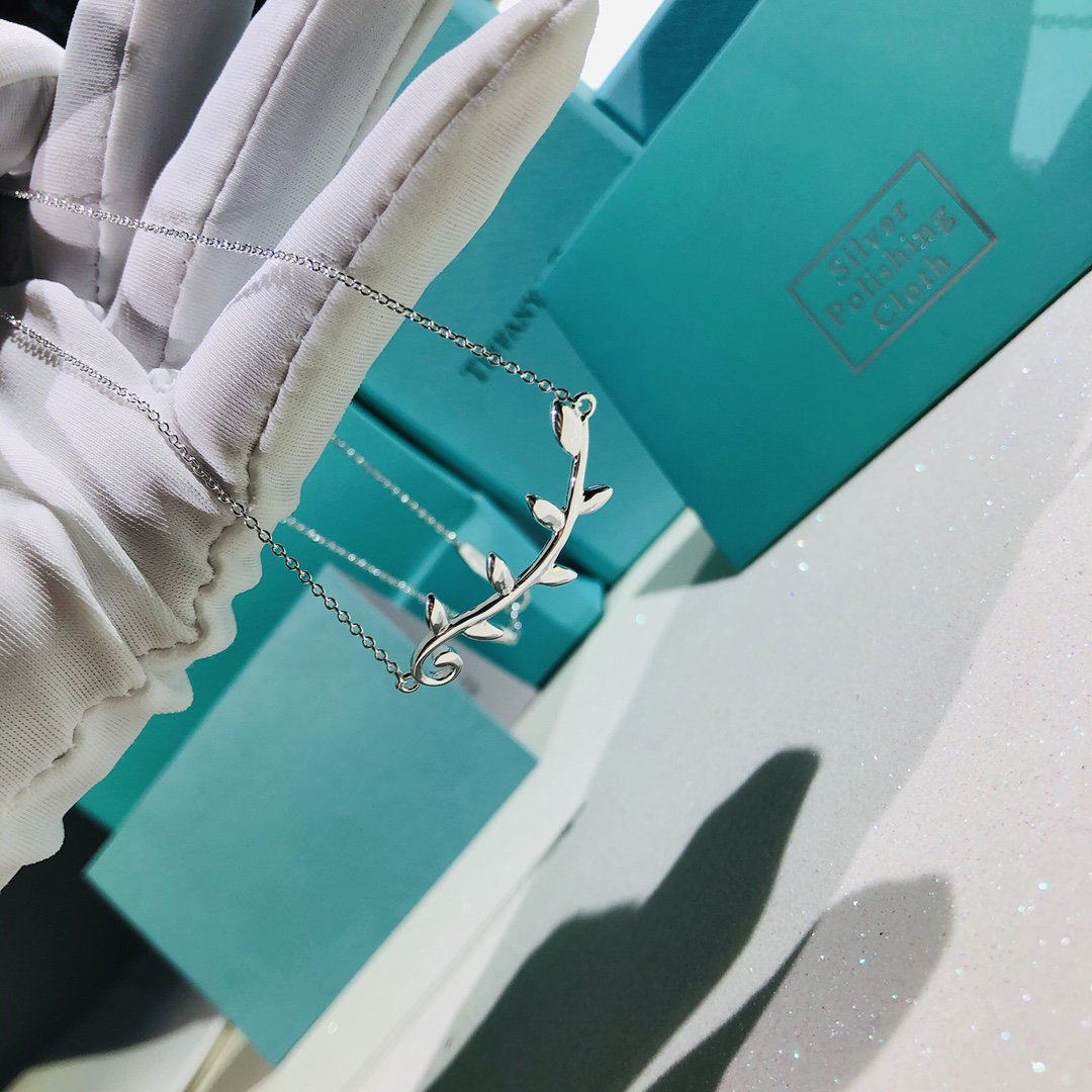 [Clover Jewelry]PALOMA PICASSO STERLING SILVER OLIVE BRANCH NECKLACE