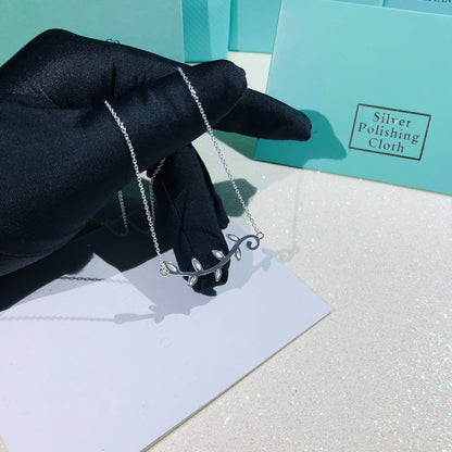 [Clover Jewelry]PALOMA PICASSO STERLING SILVER OLIVE BRANCH NECKLACE