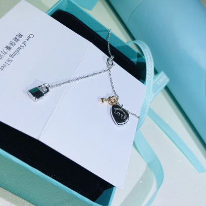 [Clover Jewelry]LOVE HEART TAG KEY NECKLACE