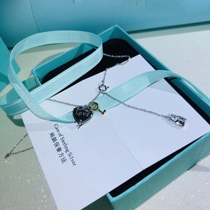 [Clover Jewelry]LOVE HEART TAG KEY NECKLACE