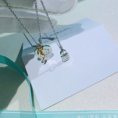 [Clover Jewelry]LOVE HEART TAG KEY NECKLACE