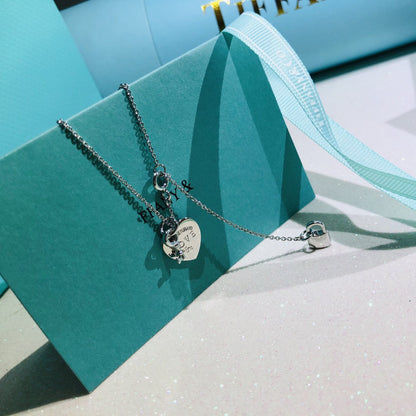 [Clover Jewelry]LOVE HEART TAG KEY NECKLACE