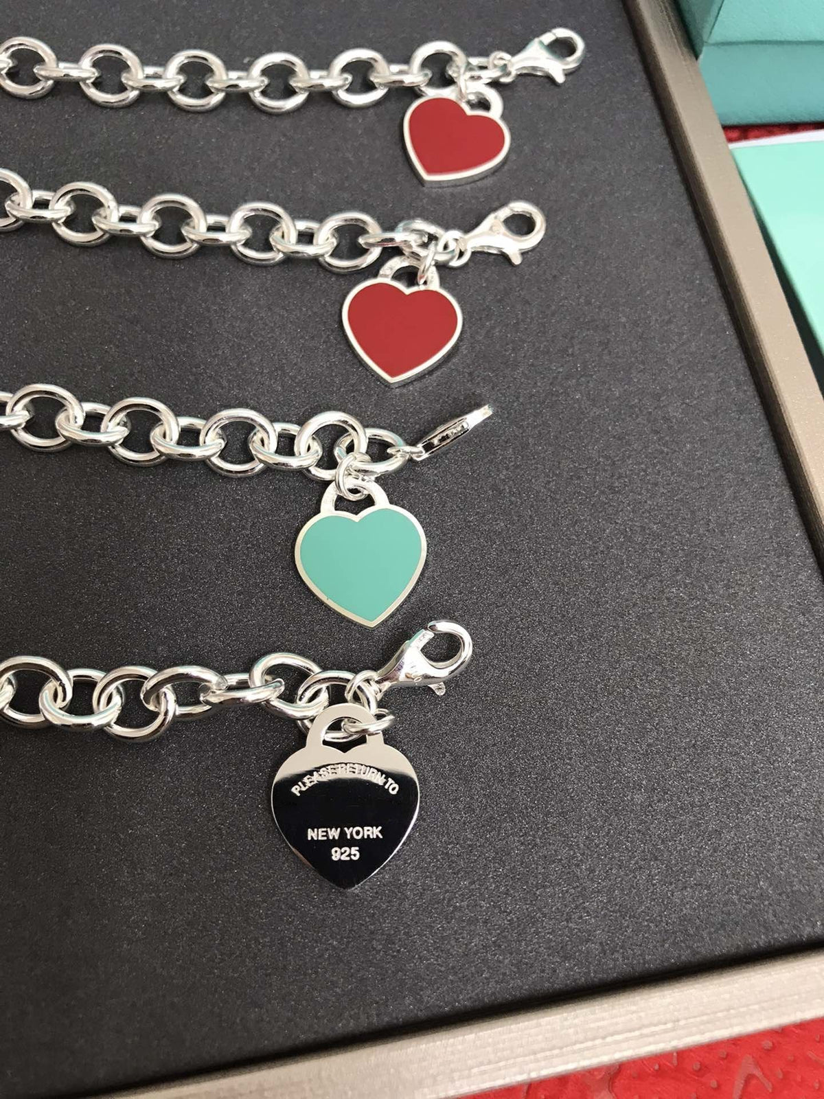 [Clover Jewelry]HEART TAG BRACELET SILVER MEDIUM