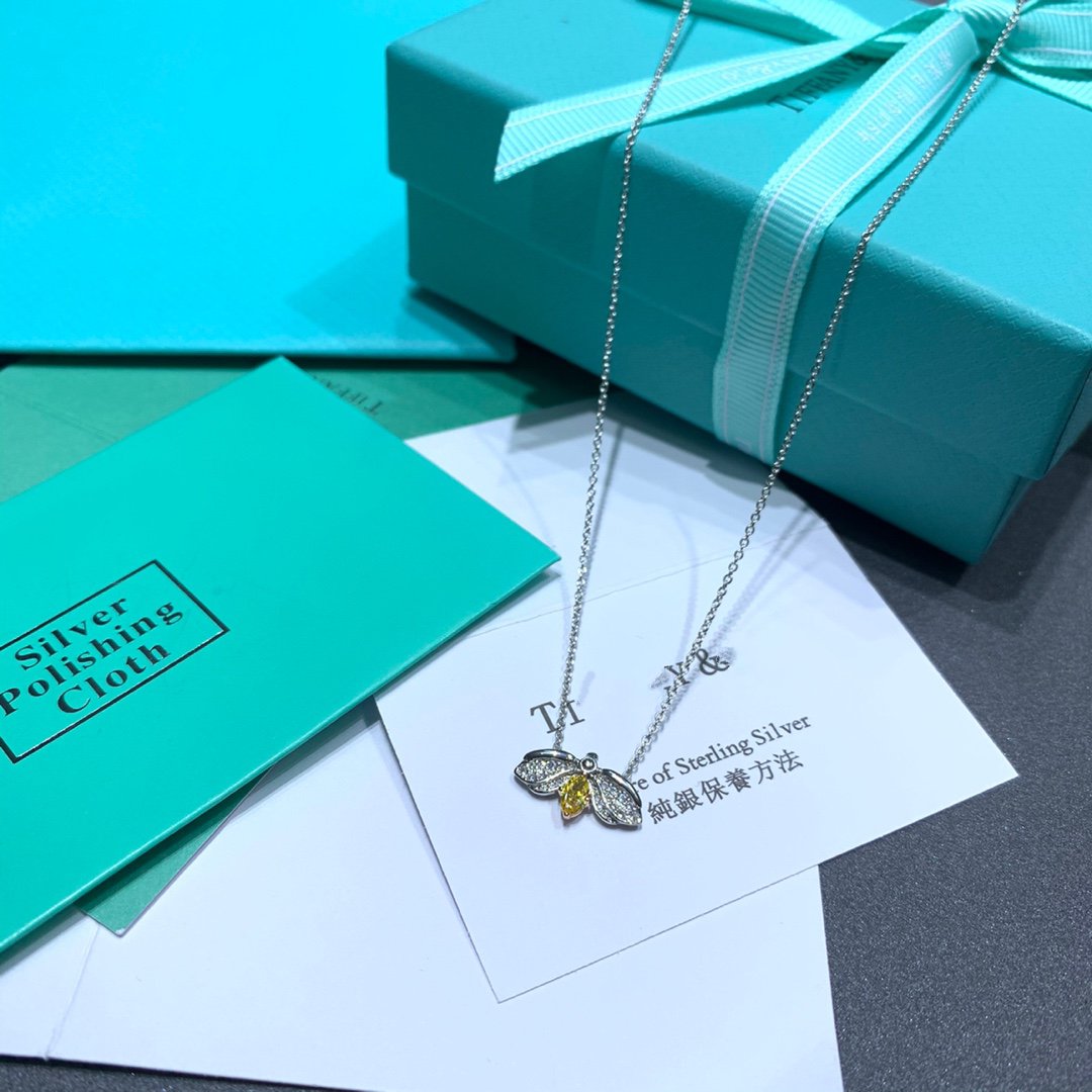 [Clover Jewelry]PAPER FLOWERS YELLOW DIAMOND FIREFLY PENDANT